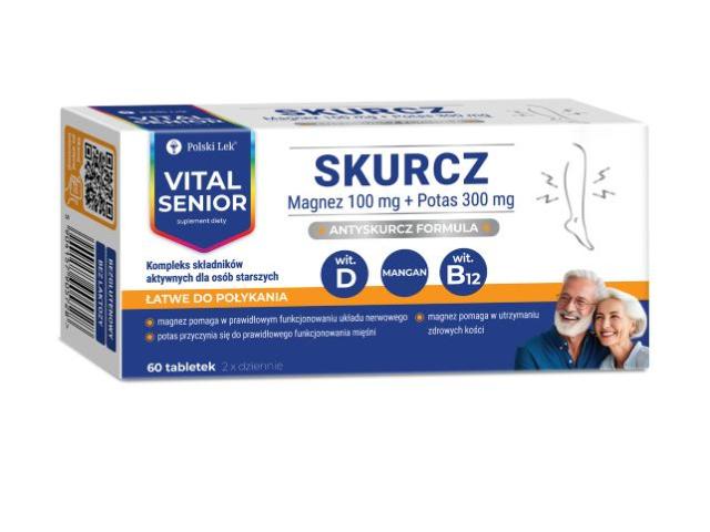 Vital Senior Skurcz interakcje ulotka tabletki powlekane - 60 tabl.