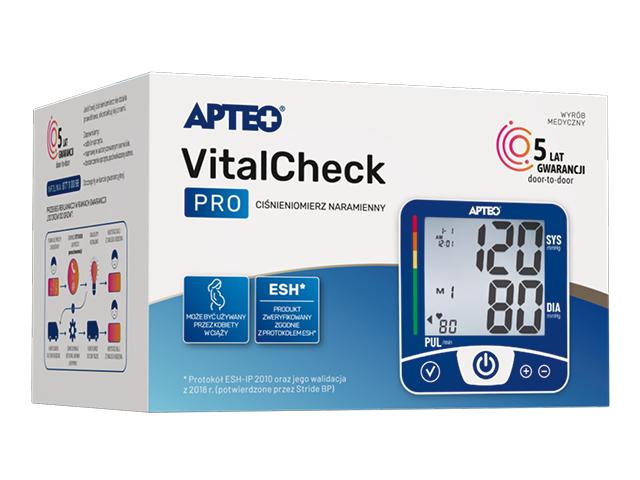 VitalCheck Pro Apteo Ciśnieniomierz naramienny interakcje ulotka ciśnieniomierz  1 szt.