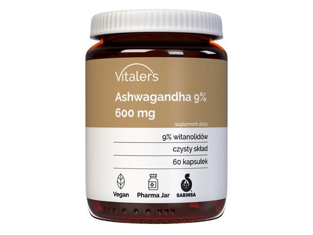 Vitaler's Ashwagandha 600 mg interakcje ulotka kapsułki - 60 kaps.