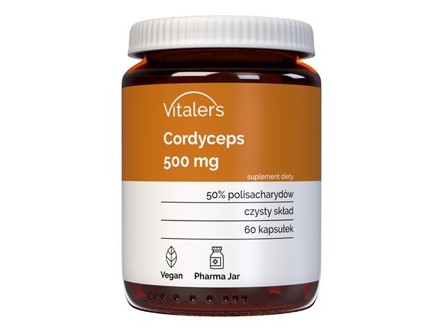 Vitaler's Cordyceps 500 mg interakcje ulotka kapsułki  60 kaps.