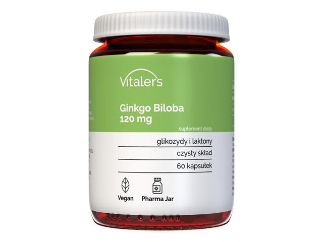 Vitaler's Ginkgo Biloba 120 mg interakcje ulotka kapsułki  60 kaps.