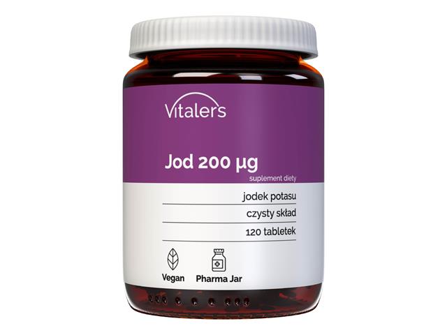 Vitaler's Jod 200 ug interakcje ulotka tabletki  120 tabl.