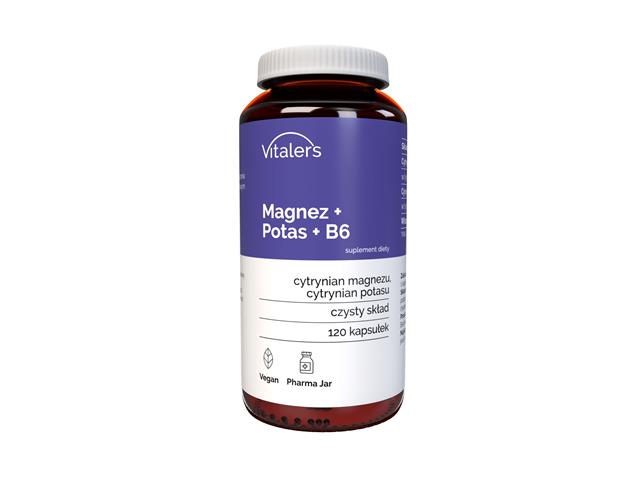 Vitaler's Magnez + Potas + B6 interakcje ulotka kapsułki - 120 kaps.