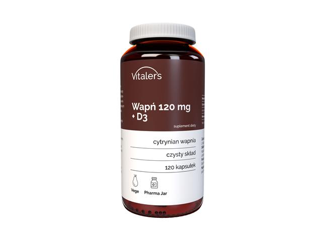 Vitaler's Wapń 120 mg + D3 interakcje ulotka kapsułki  120 kaps.