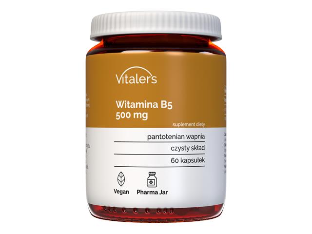 Vitaler's Witamina B5 500 mg interakcje ulotka kapsułki  60 kaps.