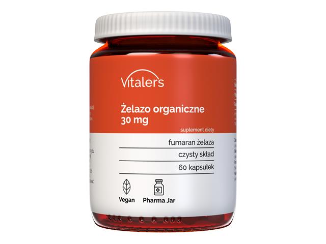 Vitaler's Żelazo Organiczne 30 mg interakcje ulotka kapsułki  60 kaps.