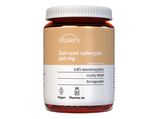 Vitaler's Żeń-Szeń Syberyjski 500 mg interakcje ulotka kapsułki - 60 kaps.