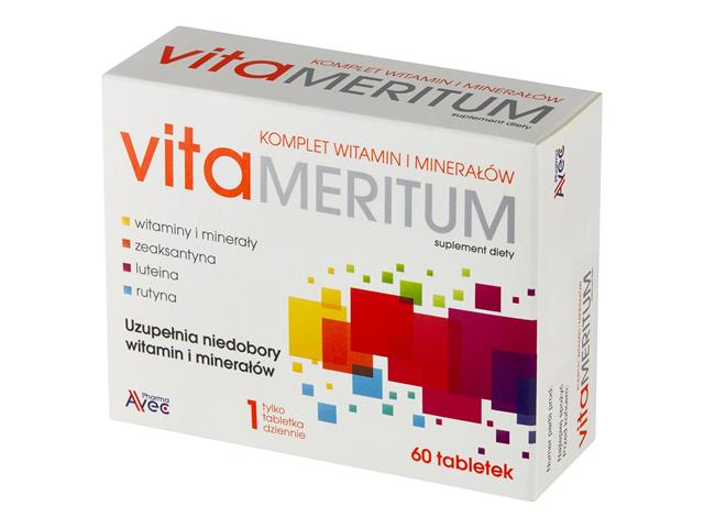 Vitameritum interakcje ulotka tabletki powlekane  60 tabl.