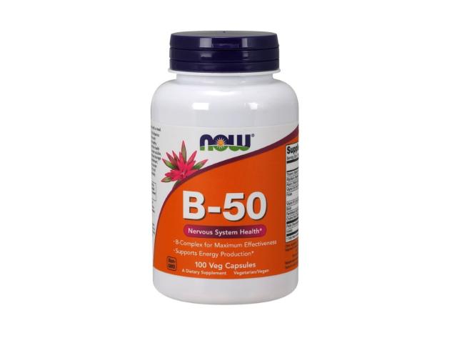 Vitamin B-50 interakcje ulotka kapsułki wegetariańskie - 100 kaps.