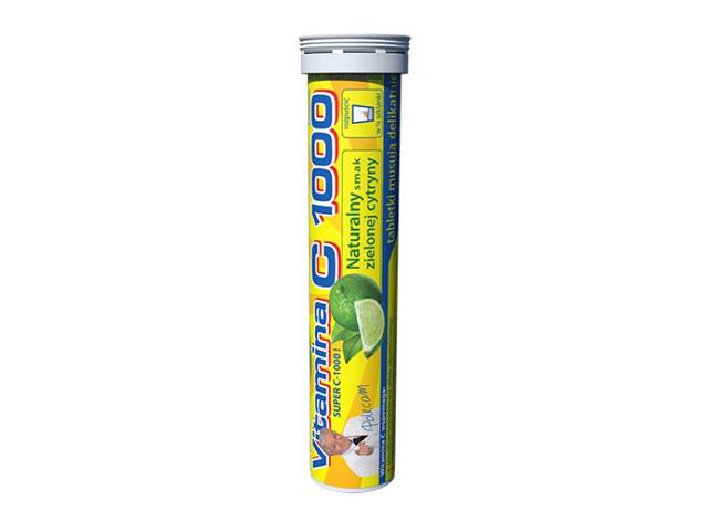 Vitamin C 1000 L interakcje ulotka tabletki musujące  20 tabl.