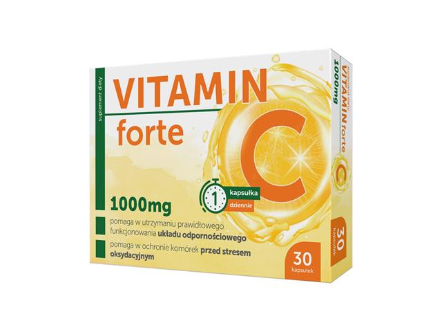 Vitamin C Forte interakcje ulotka kapsułki  30 kaps.