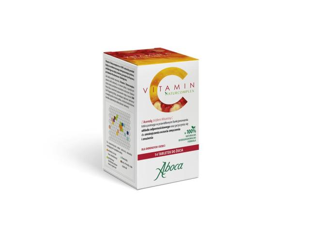 Vitamin C Naturcomplex interakcje ulotka tabletki do żucia  14 tabl.