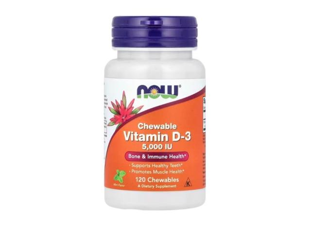 Vitamin D-3 5000 IU Chewable interakcje ulotka tabletki do żucia - 120 tabl.
