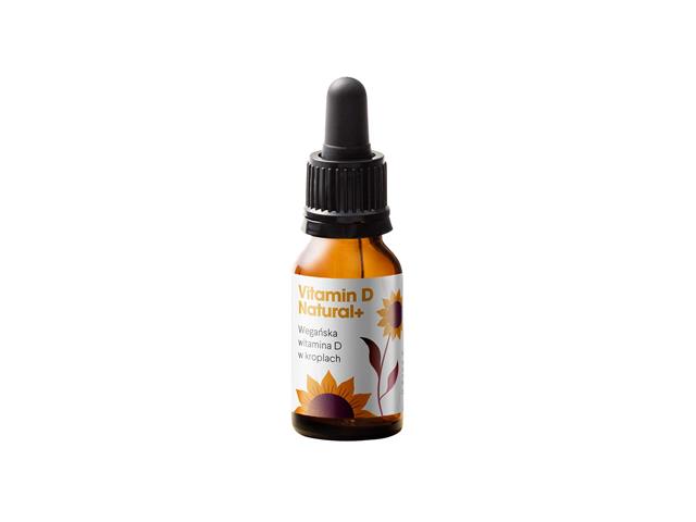 Vitamin D Natural+ interakcje ulotka krople  9,9 ml