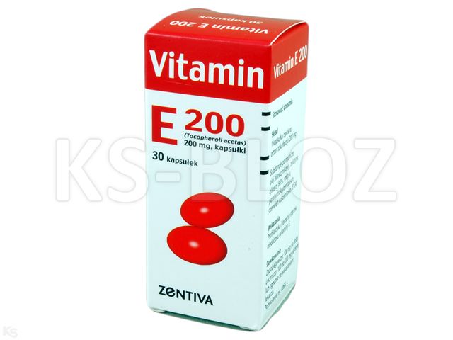Vitamin E 200 Zentiva interakcje ulotka kapsułki elastyczne 200 mg 