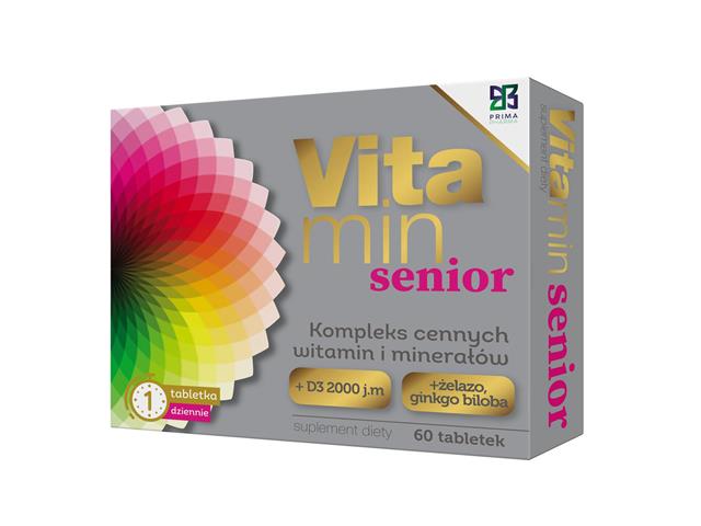 Vitamin Senior interakcje ulotka tabletki - 60 tabl.