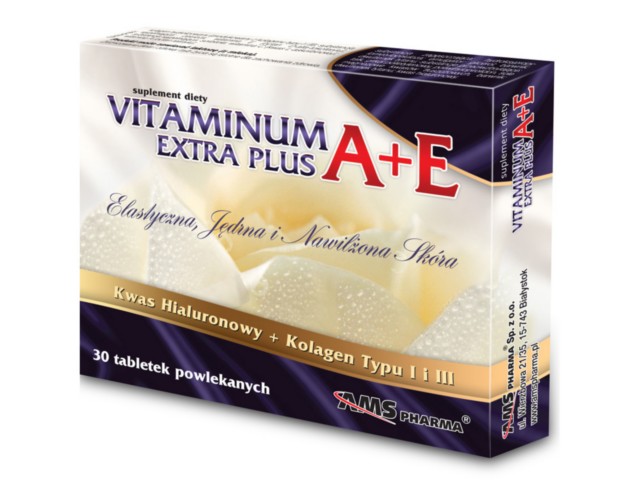 Vitaminum A + E Extra Plus interakcje ulotka tabletki  30 tabl.