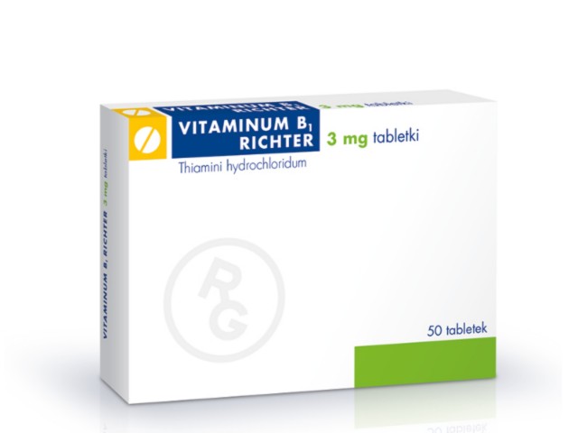 Vitaminum B1 Richter interakcje ulotka tabletki 3 mg 50 tabl.