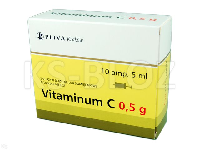 Vitaminum C Teva interakcje ulotka roztwór do wstrzykiwań 100 mg/ml 10 amp. po 5 ml