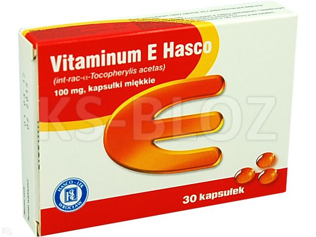 Vitaminum E Hasco interakcje ulotka kapsułki miękkie 100 mg 