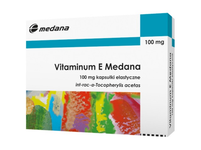 Vitaminum E Medana interakcje ulotka kapsułki elastyczne 100 mg 30 kaps. (blist.)