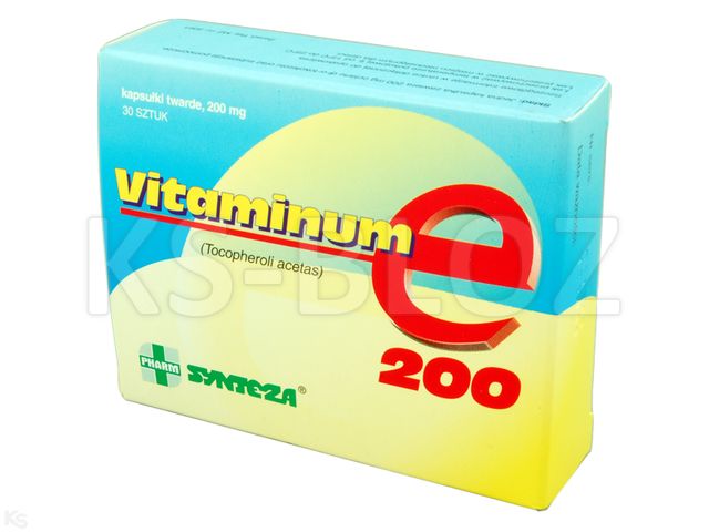 Vitaminum E Synteza interakcje ulotka kapsułki miękkie 200 mg 30 kaps.