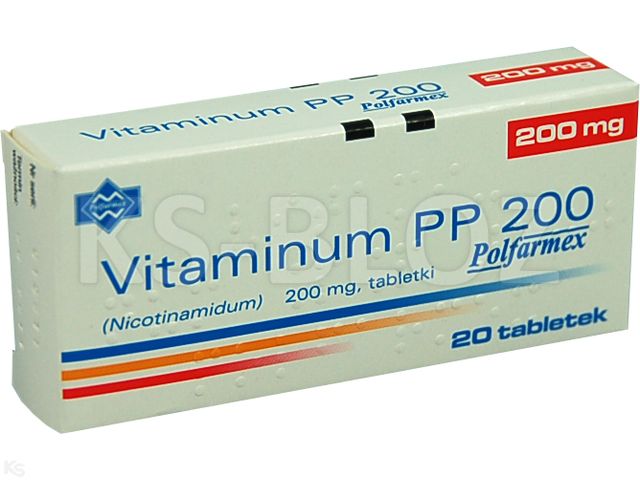Vitaminum PP 200 Polfarmex interakcje ulotka tabletki 200 mg 20 tabl. | (2 blist. po 10 tabl.)