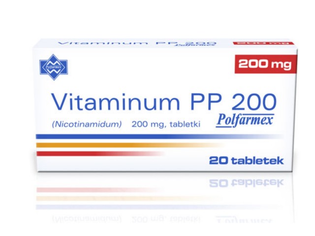 Vitaminum PP 200 Polfarmex interakcje ulotka tabletki 200 mg 20 tabl.