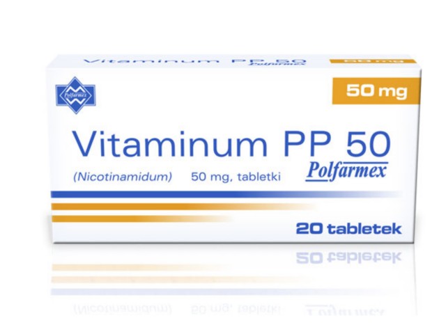 Vitaminum PP 50 Polfarmex interakcje ulotka tabletki 50 mg 20 tabl.