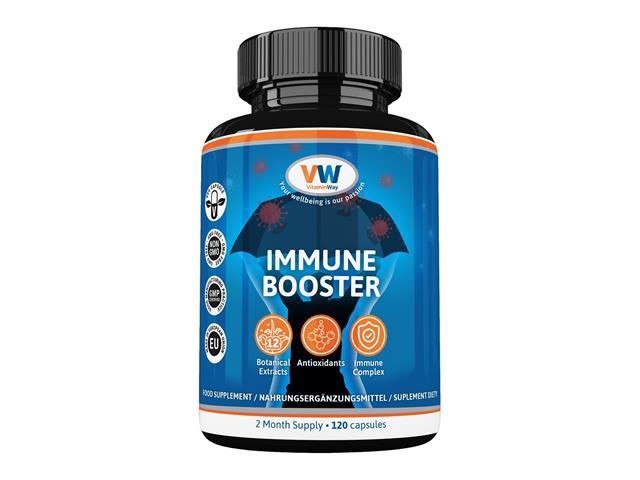 VitaminWay Immune Booster interakcje ulotka kapsułki z roślinnej celulozy - 120 kaps. (but.)