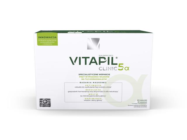 Vitapil Clinic 5 Alfa interakcje ulotka zestaw  60 kaps. + 30 sasz.