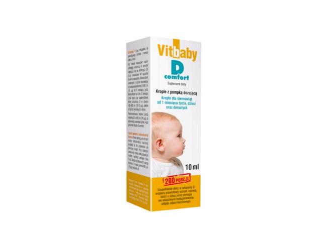 Vitbaby D Comfort interakcje ulotka krople 400 j.m. 10 ml