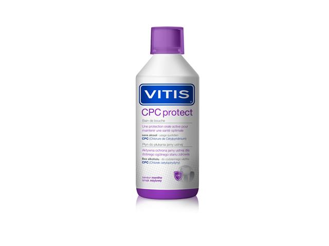 Vitis CPC Protect Płyn do płukania jamy ustnej interakcje ulotka płyn do płukania jamy ustnej - 500 ml (but.)