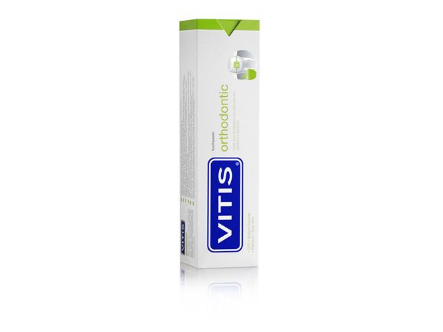 VITIS Orthodontic Pasta do zębów profilaktyka i ochrona dla osób noszących aparat ortodontyczny interakcje ulotka pasta do zębów - 100 ml