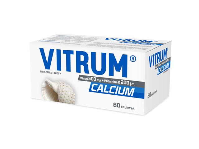 Vitrum Calcium interakcje ulotka tabletki - 60 tabl.