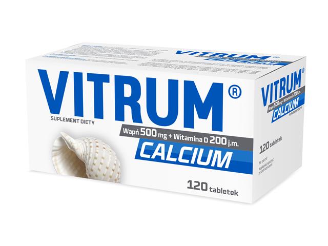 Vitrum Calcium interakcje ulotka tabletki - 120 tabl.