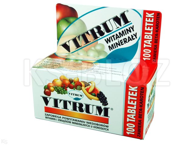 Vitrum interakcje ulotka tabletki powlekane - 100 tabl.