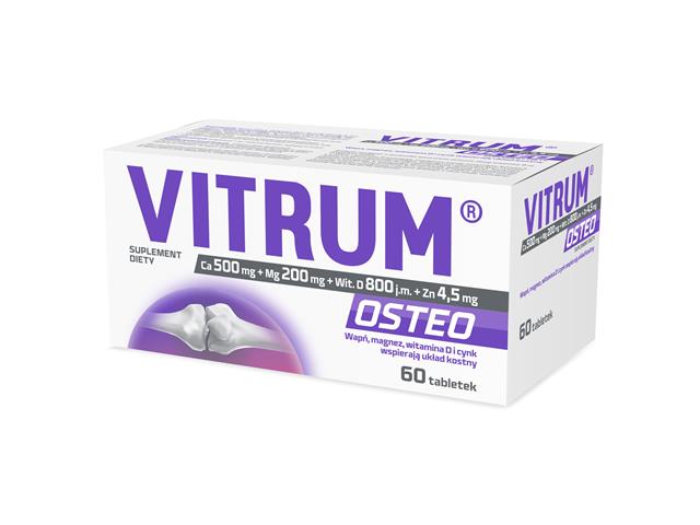 Vitrum Osteo interakcje ulotka tabletki - 60 tabl.