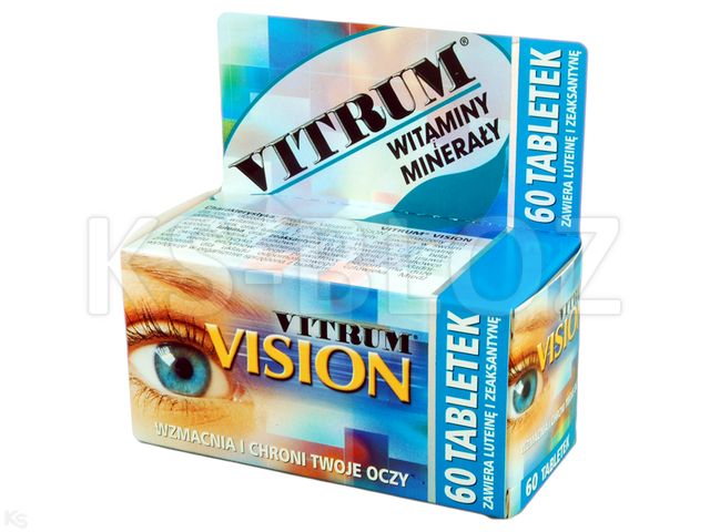 Vitrum Vision interakcje ulotka tabletki  60 tabl.