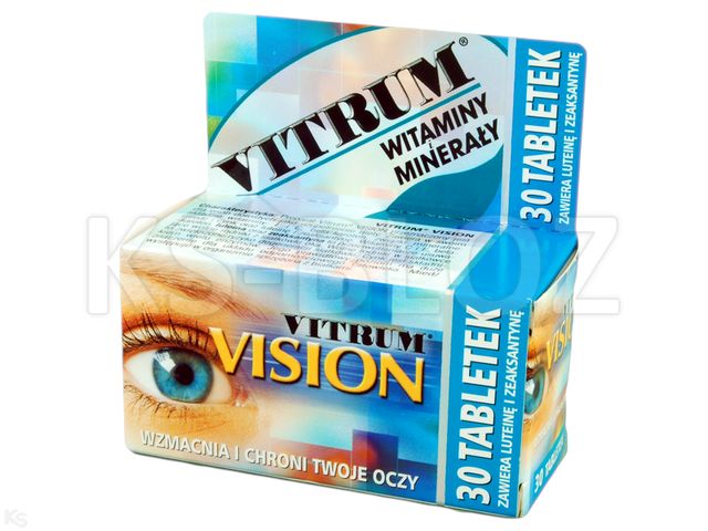 Vitrum Vision interakcje ulotka tabletki  30 tabl.