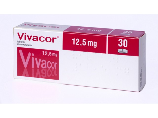 Vivacor interakcje ulotka tabletki 12,5 mg 30 tabl.