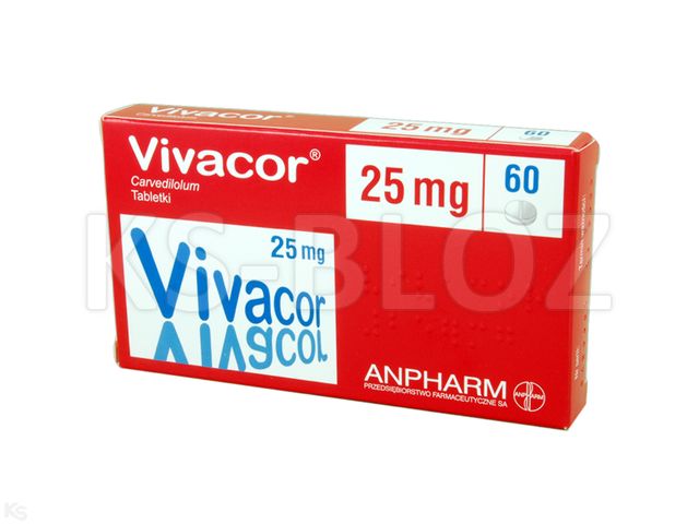 Vivacor interakcje ulotka tabletki 25 mg 60 tabl. | 2 blist.po 30 szt.