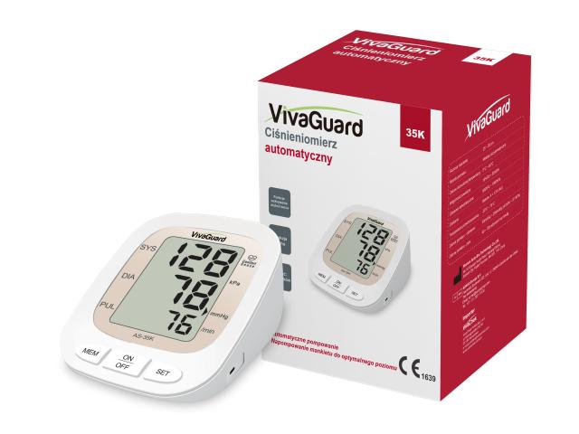 VivaGuard Ciśnieniomierz automatyczny 35K interakcje ulotka ciśnieniomierz - 1 szt.