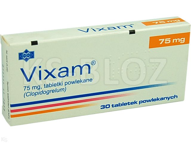 Vixam interakcje ulotka tabletki powlekane 0,075 g 30 tabl.