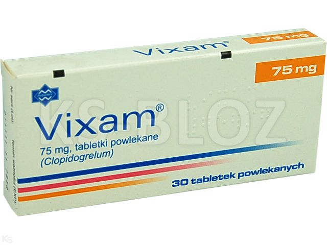 Vixam interakcje ulotka tabletki powlekane 75 mg 30 tabl.