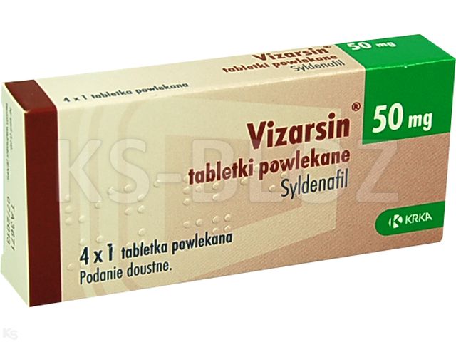 Vizarsin interakcje ulotka tabletki powlekane 50 mg 4 tabl. (4 blist. po 1 tabl.)