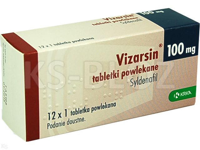 Vizarsin interakcje ulotka tabletki powlekane 100 mg 12 tabl. (12 blist. po 1 tabl.)