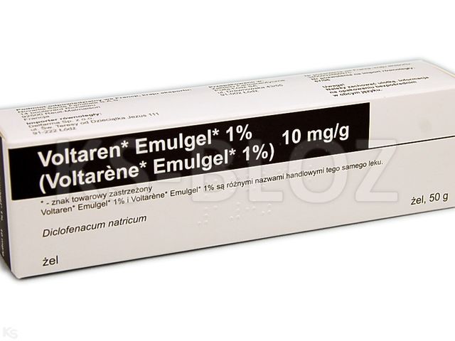 Voltaren Emulgel 1% interakcje ulotka żel 10 mg/g 50 g | tuba