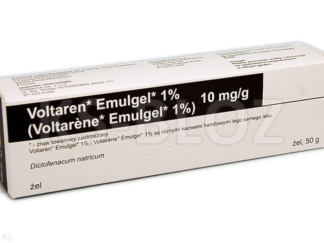 Voltaren Emulgel 1% interakcje ulotka żel 10 mg/g 50 g (tub.)