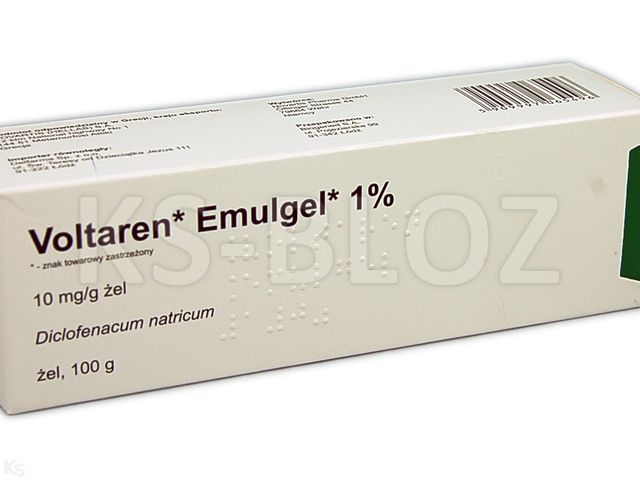 Voltaren Emulgel 1% interakcje ulotka żel 10 mg/g 100 g